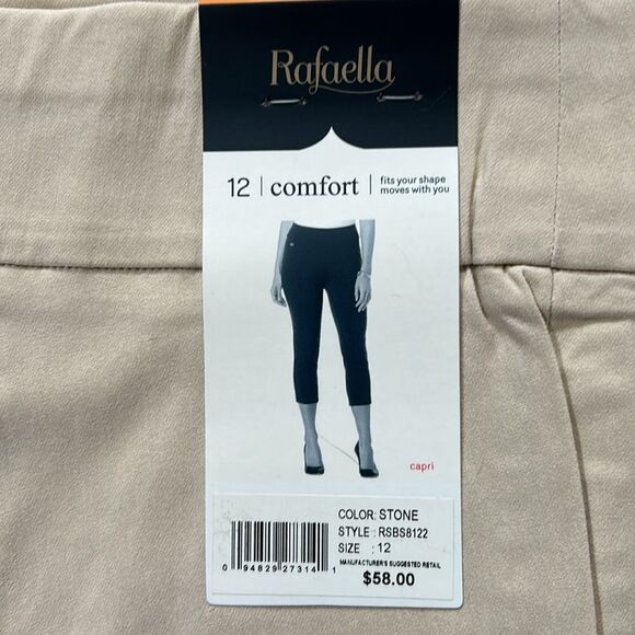 NEW Rafaella Light Tan Capris - Picture 2 of 7